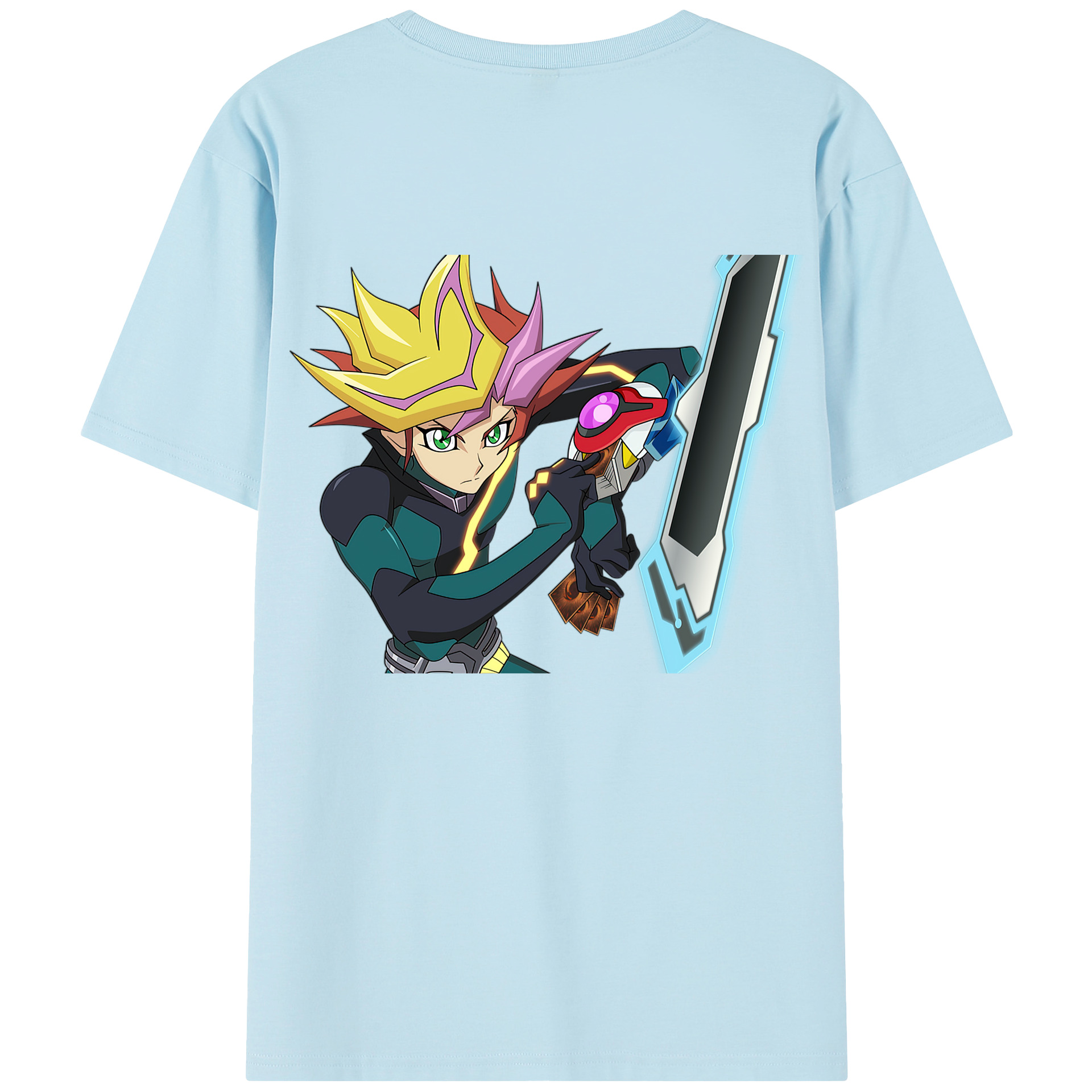 （画像用） 遊☆戯☆王 Yu-Gi-Oh! 綿100％半袖Tシャツ（背面プリント）